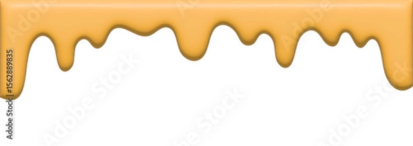 Obraz はちみつ　チーズ　フレーム　垂れる　3d