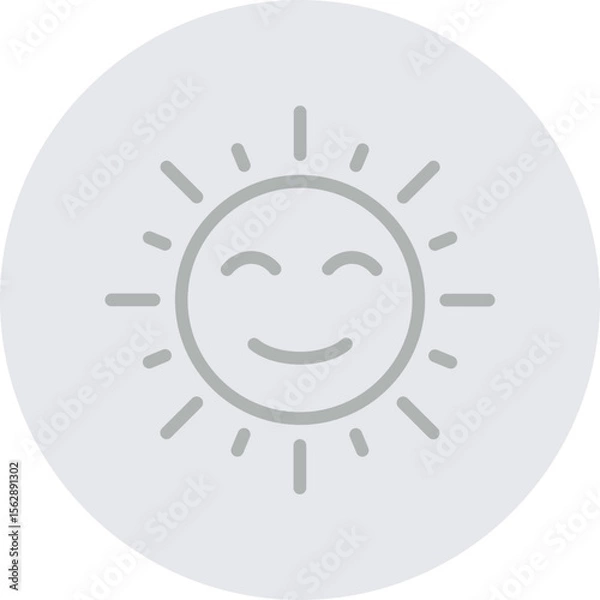 Obraz Bright Day Vector Line Grey Circle Grey