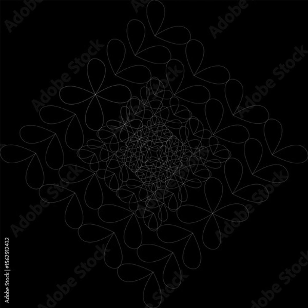 Obraz backdrop, colorful, retro, seamless, fabric, collection, element, frame, paper, drawing, beautiful, trendy, modern, pattern, line, vintage, daisy, petals, chamomile, white, illustration, background, f