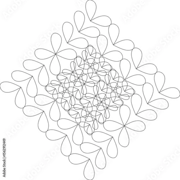 Obraz backdrop, colorful, retro, seamless, fabric, collection, element, frame, paper, drawing, beautiful, trendy, modern, pattern, line, vintage, daisy, petals, chamomile, white, illustration, background, f