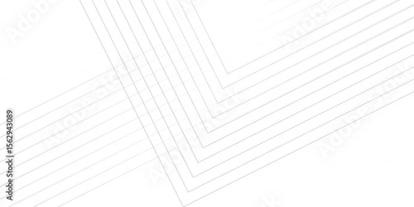 Obraz Vector white minimal seamless wavy lines pattern white and gray layers of transparent background.