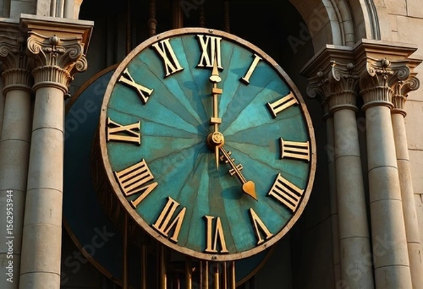 Obraz Classical Clock Art Scene