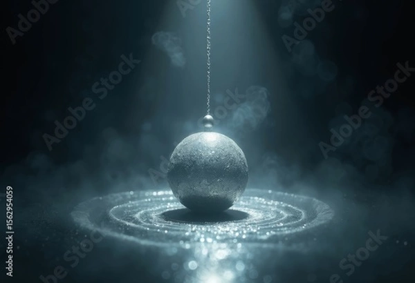 Obraz Artistic image of water pattern ball installation