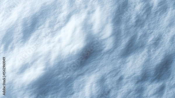 Fototapeta Snow texture winter cold white natural background closeup create peaceful and serene winter scene with soft shadows