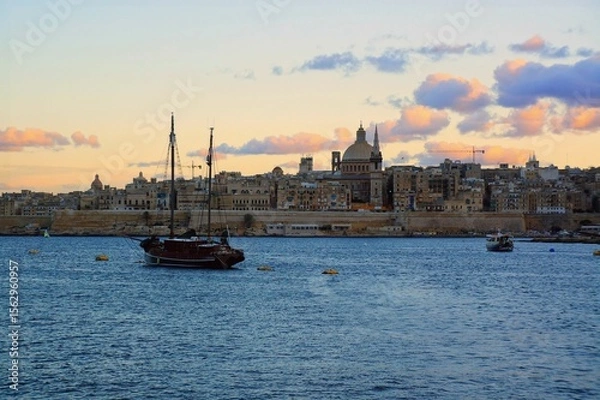 Obraz マルタ島バレッタの風景