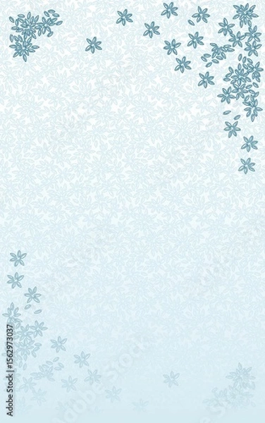 Obraz blue wallpapper floral motif design