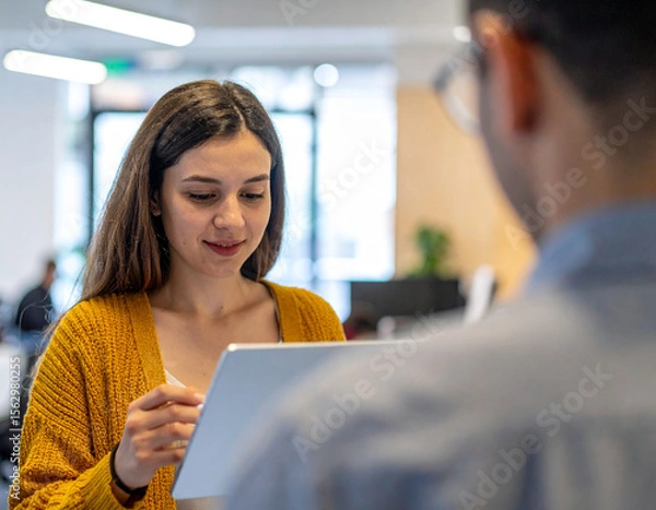 Obraz Gen Z Employee Onboarding - Young Professional Digital Integration Process