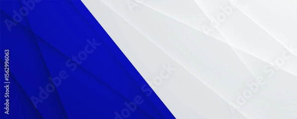 Obraz Blue and White Abstract Fabric Design Banner Background
