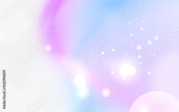 Fototapeta Bokeh reflection on purple blue nebula light and shiny stars, camera lens effect with reflection as a sweet colored light filter, transparent png file