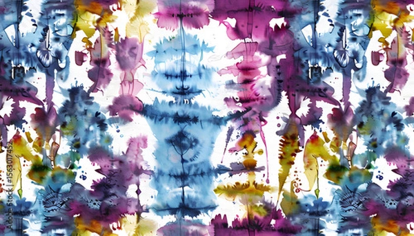 Fototapeta abstract background with colorful splashes