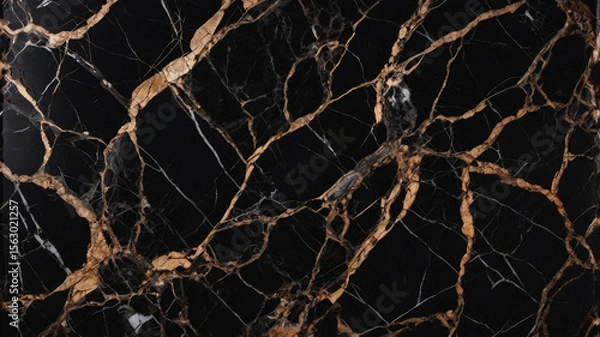 Fototapeta Emperador Dark Marble Texture With Rich Brown Base and Contrasting White Veining for Luxurious Interiors.