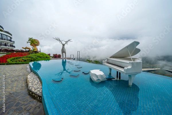 Fototapeta Moana Sapa, is most popular virtual paradise. In recent years, Sapa tourism has had many beautiful virtual check-in points to serve