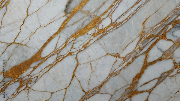 Fototapeta Pavonazzetto Marble Texture With Distinct Gray and Purple Veining in Classic White Stone Surface.