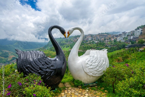Fototapeta Moana Sapa, is most popular virtual paradise. In recent years, Sapa tourism has had many beautiful virtual check-in points to serve