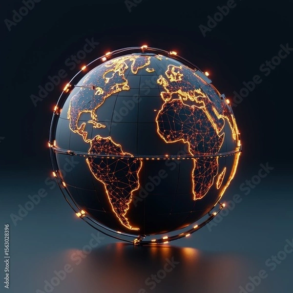 Fototapeta Enhancing supply chain resilience a global perspective on risk management strategies
