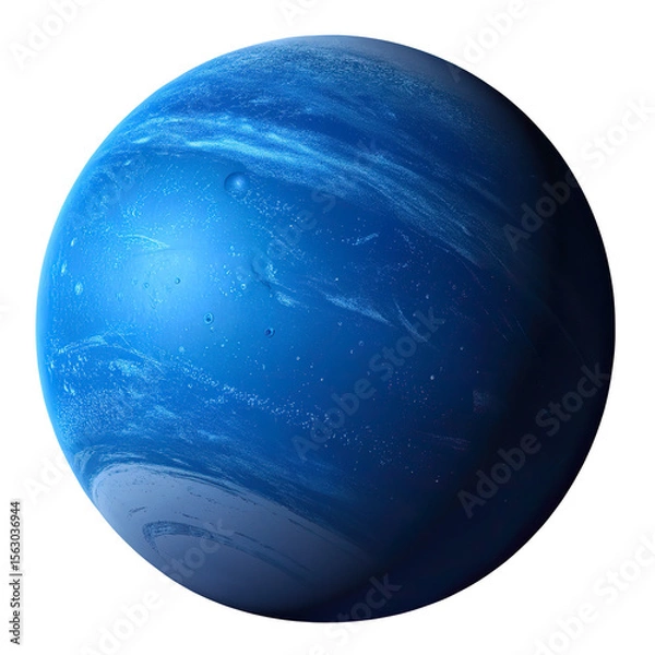 Obraz Deep Blue Neptune Planet Isolated on Transparent Background