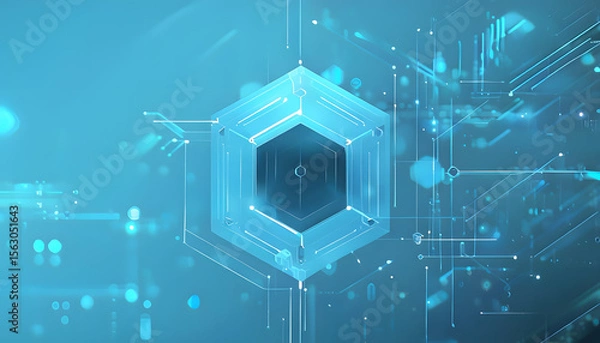 Fototapeta blue circuit board background