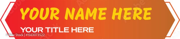 Obraz Gradient Lower third design banner template 