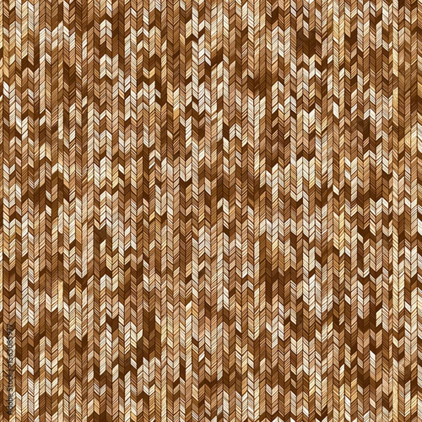 Obraz A brown and tan patterned background with a lot of zig zags