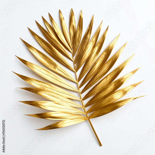 Obraz golden palm leaf