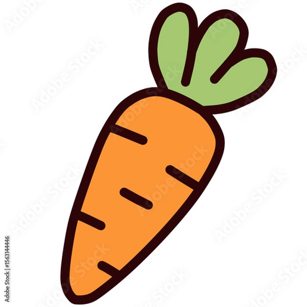 Obraz carrot vector illustration