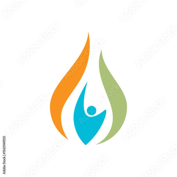 Fototapeta Gas oil logo