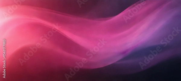 Obraz Mesmerizing Elegant Fluid Light Waves in Dark Gradient Background