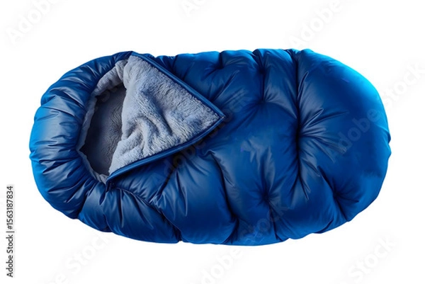 Obraz blue sleeping bag isolated on white