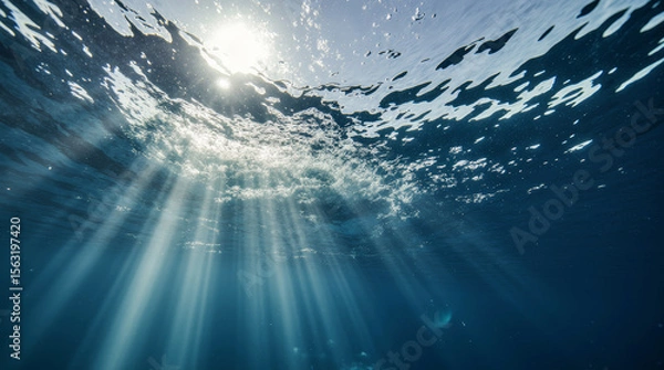Obraz sun rays in the water