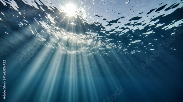 Obraz sun rays in the water