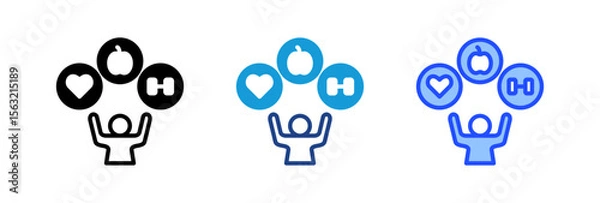 Fototapeta Wellness Program Icon
