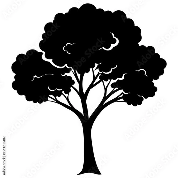 Fototapeta vector tree silhouette