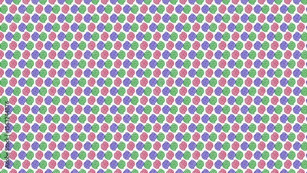 Fototapeta Small multi-colored wavy snail patterns