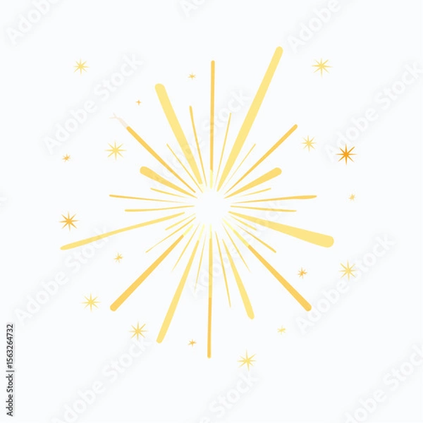 Obraz vector illustration of a fireworks