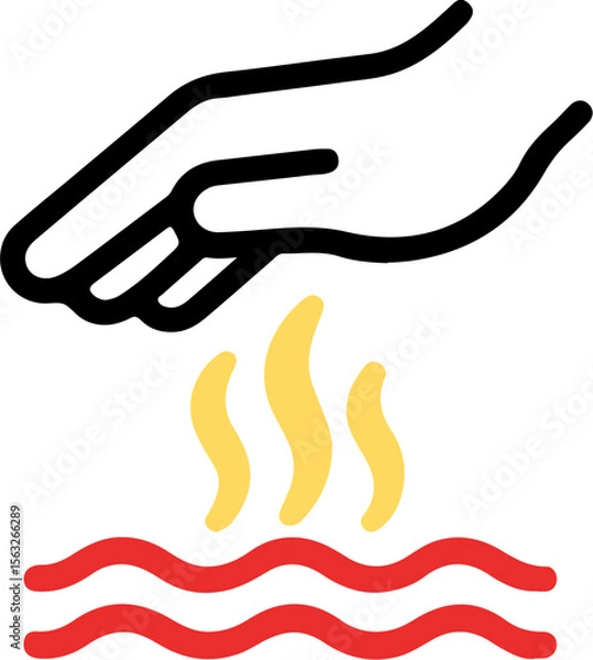 Obraz 화상 뜨거움 주의 아이콘