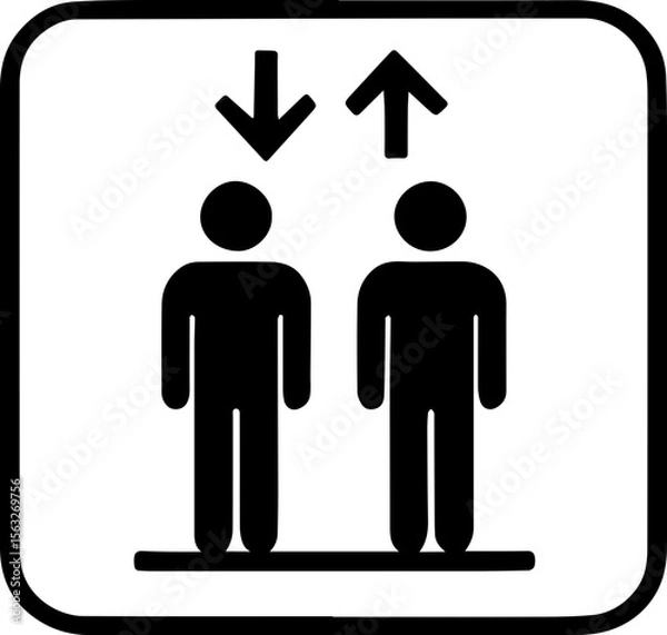 Obraz 엘레베이터 픽토그램