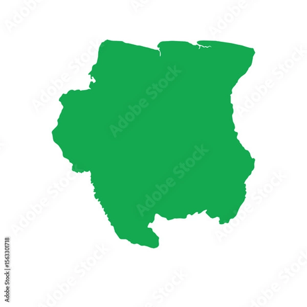 Obraz Suriname Map Boundary