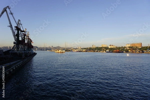 Obraz Порты. Золотой Рог. Владивосток. Приморье. Россия.