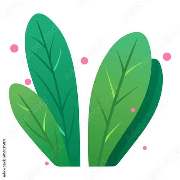 Obraz Vector cartoon image of magical plants and flowers. Concept of magical plants for potion making and witchcraft. Magic forest. Element for your design
