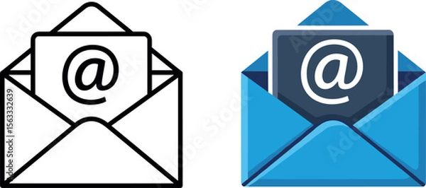 Fototapeta email icon. mail symbol for app, ui, website and design element. transparent png and vector illustration