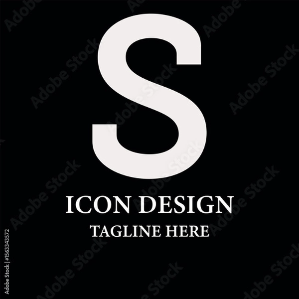 Fototapeta Modern and flat vector business icon of And Symbol on black background