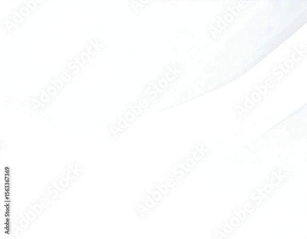 Fototapeta Elegant minimalist white backdrop featuring smooth wavy lines and delicate light, perfect for serene designs.