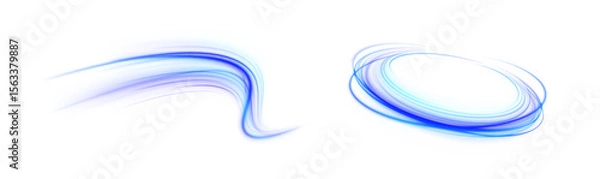 Obraz png vector electric city motion fast speed light car background road trail night streak traffic effect blur long colours street red blue highway dynamic dark tail flash

