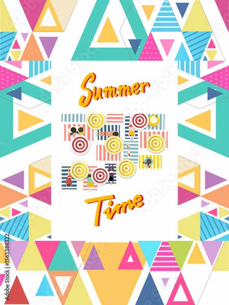 Obraz Abstract summer poster design