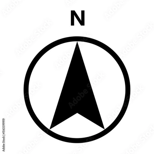 Obraz 方位マークのアイコンイラスト001