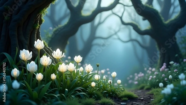 Obraz spring in the forest