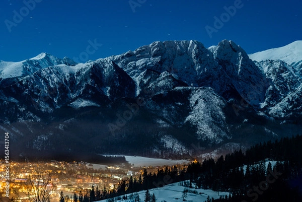 Obraz winter landscape in the mountains