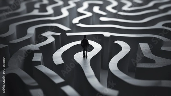 Obraz Complex Decision Making Process in a Modern Maze Environment