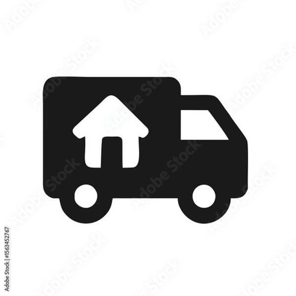 Obraz car icon on white background