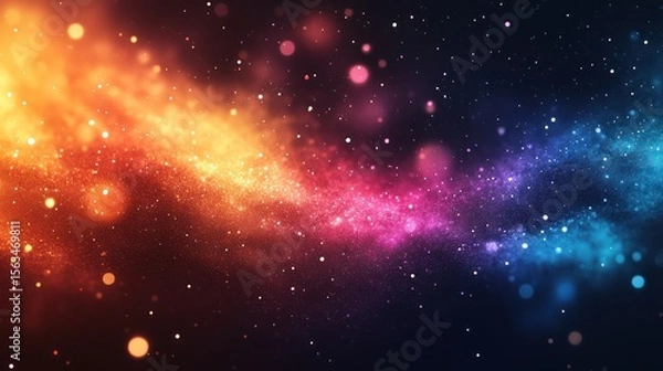 Fototapeta Cosmic Nebula Swirl, vibrant galaxy background, digital art, website design